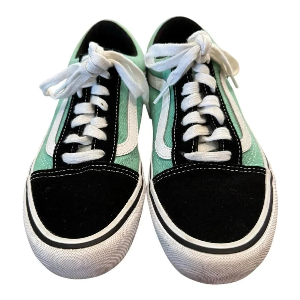 Vans Skate Old Skool Jade Black White Shoes Sneakers 6 38